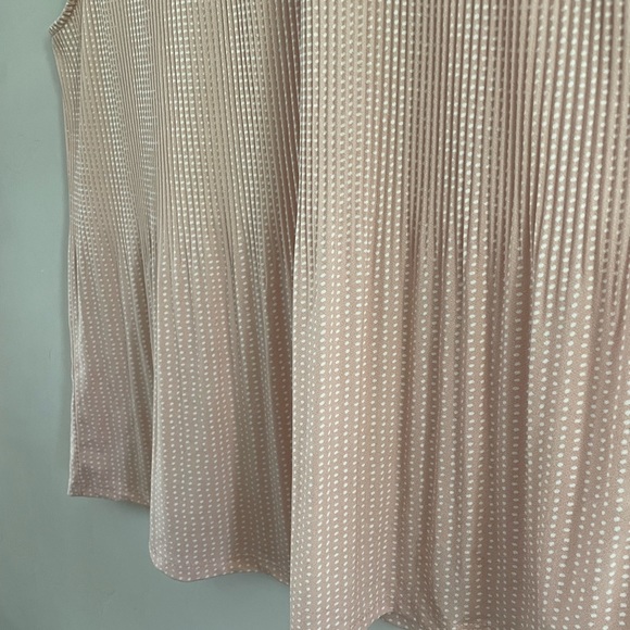 Adrianna Papell | Blush Stretch Jersey Polka Dot Top | Sz XL - Picture 11 of 14